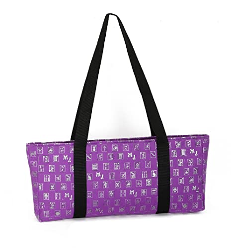 Funda blanda Mah Jongg Purple & Silver con bolsas miniatura 2