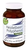 Heidelbeer-Extrakt, Überzugsmittel: Hydroxypropylmethylcellulose, Trennmittel: Calciumphosphat, L-Leucin