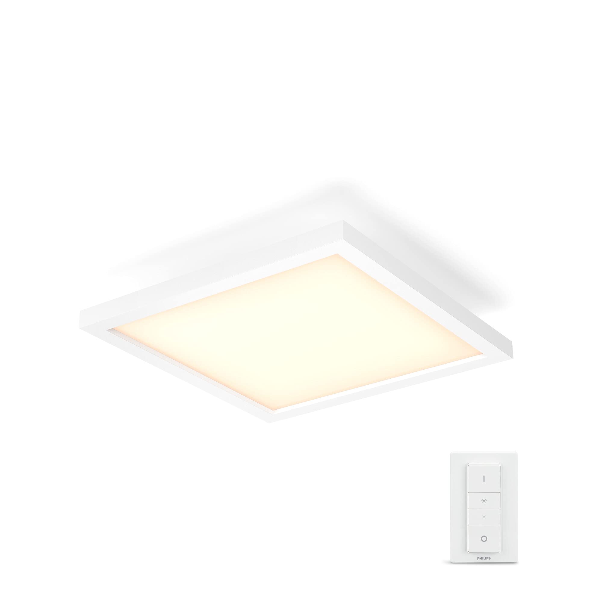 Philips Hue Aurelle White Ambiance Smart Ceiling Panel Light with Bluetooth, Works with Alexa and Google Assistant