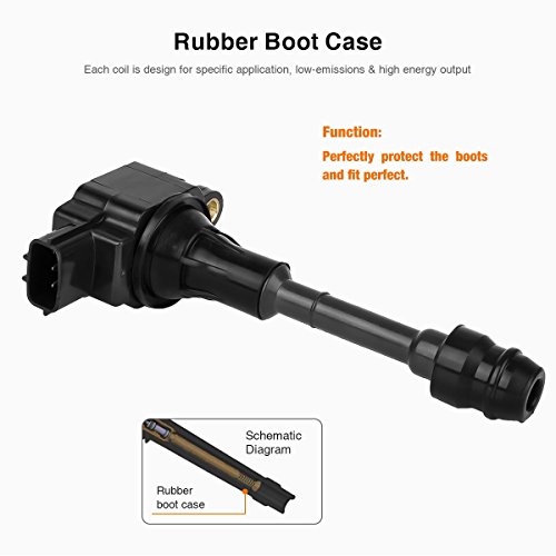 Qyl Pack Of 4 Ignition Coils Replacement For Uf350 22448-8H315 22448-8H310 C1398 Uf-350 #TOP4