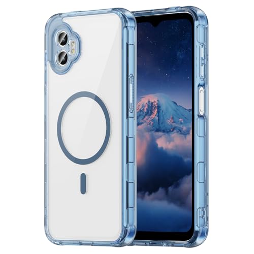 �X�}�z�P�[�X �Ή��@�� for Samsung Galaxy XCover7 Pro �ϏՌ��J�����ی�p �N���A�����}�O�l�b�g�P�[�X Blue