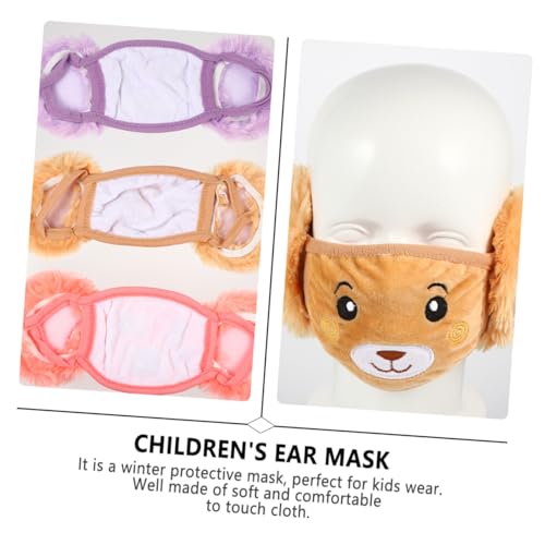 Beaupretty 6Pcs Máscara De Proteção De Ouvido Máscara De Urso Máscara Máscara Protetora De Ouvido Ad