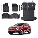 GALVAGNITE Floor Mats for 2023-2025 2026 Kia Sportage Gas, Full Coverage All Weather Floor Mat Trunk Cargo Liner with Backrest Protectors & Door Sill Guards for Sportage Accessories (No for Hybrid)