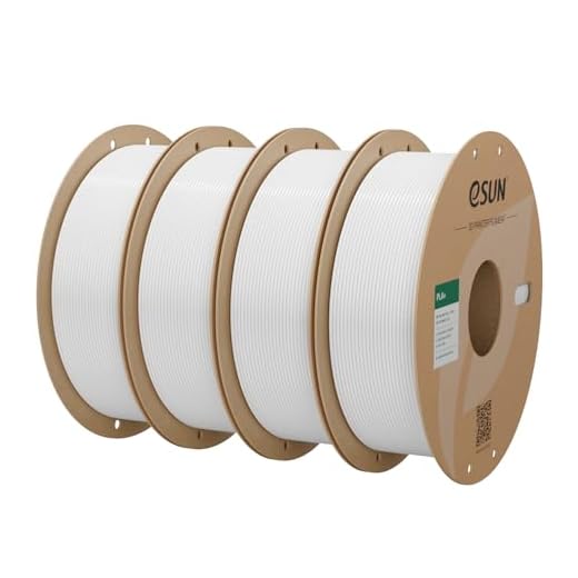 eSUN PLA Plus Filament 1.75mm, 3D Printing PLA Pro Filament 1.75mm Dimensional Accuracy +/- 0.03mm, 1kg per Carboard Spool, 4KG 3D Printer Filament, Cold White