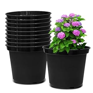 3 Gallon Plastic Nursery Pots, 10 I...