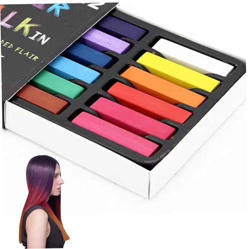 Haarkreide 12 Farben Temporäres Haarfarbe Safer Kreide für Kinder waschbarer temporärer Farbstift farbenfrohe Geschenke, tolles Spielzeug für Kinder & Erwachsene Halloween Carnival Cosplay Party, Dye Haarkreide 12 Farben Temporäres Haarfarbe Safer Kreide für Kinder waschbarer temporärer Farbstift farbenfrohe Geschenke, tolles Spielzeug für Kinder & Erwachsene Halloween Carnival Cosplay Party, Dye