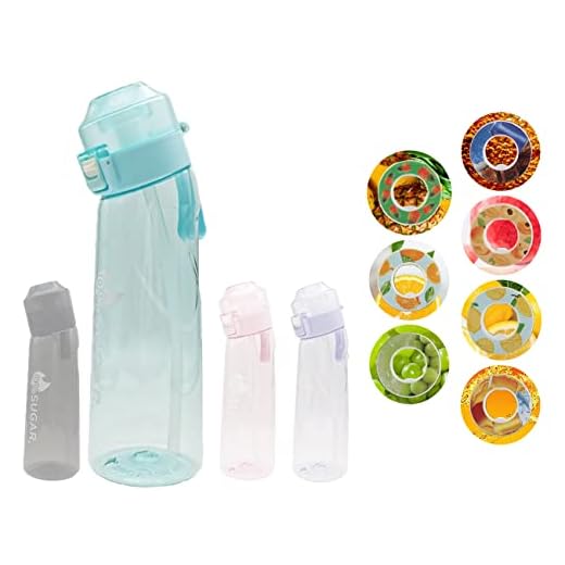 ZHSDHF 2023 New Fruit Fragrance Water Bottle|Tritan|Scent Water Cup|Sports Water Cup|BPA Free| Suitable for Outdoor Sports, Gifts From Friends, Birthday Gifts (with 3 random flavor pods) (blue)