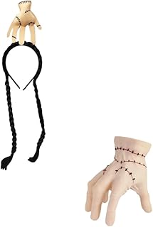 Tiara Wandinha com trança e Maozinha + Maozinha do Terror - Wandinha