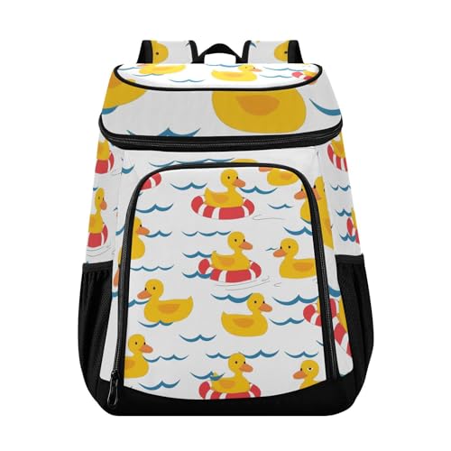 Duck Farm Animal Cooler Backpack Cooler Insulated Leak Proof Lunch Backpack 36 Cans Waterproof Soft for Men Women Picnic Hiking Camping Beach