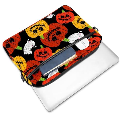 Housse ordinateur 13 pouces Halloween, cadeau idéal d'automne