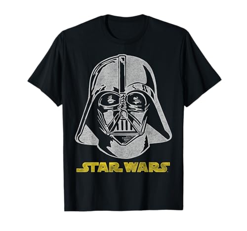 T-shirt Star Wars Darth Vader avec motif imprimé logo doré élégant et moderne