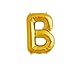 Produktbild RepairMedia-Shop XXL Luftballon Buchstabe in Gold 32inch / 81cm mit Helium Gas befüllbar Ballon Folienballon Aluminium A - Z Letter Gold 81cm (B)