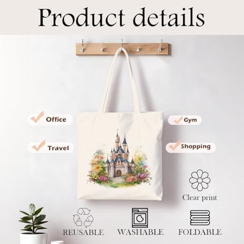 Bolso tote reutilizable Magic Canvas para compras y viajes, estilo fantasía miniatura 4