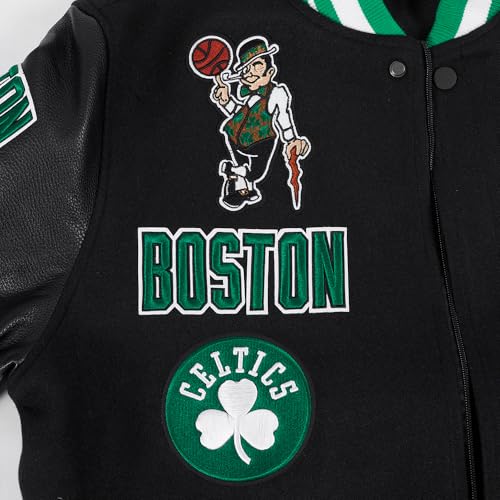 Pro Standard MENS NBA BOSTON CELTICS RETRO CLASSICS VARSITY JACKET BLACK/KELLY GREEN XL