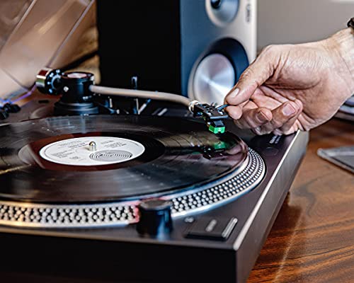 Image of Crosley KT100BT-BK Record Player with S100 Speakers, Black