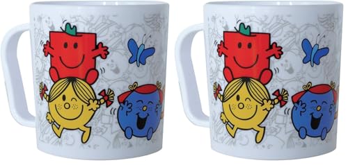 Fun House 005184 Monsieur Madame Mug Micro-Ondable pour Enfant Polypropylène Multicolore 10,5 x...
