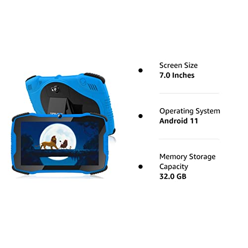 Tablet For Kids 7 Kids Tablet For Toddlers Tablet With Case Included, Kids Learning Tablet With Wi-Fi Dual Camera 2Gb 32Gb, Parental Control, Youtube, Netflix,Shock Proof Children Tablet For Boy Girls #TOP7