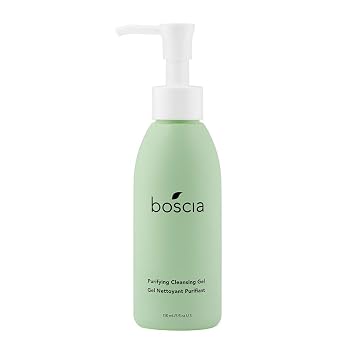 boscia Purifying Cleansing Gel - Vegan, Cruelty-Free, Natural and Clean Skincare | Daily Natural Purifying Deep Cleansing Gel Face Cleanser, 5 fl oz