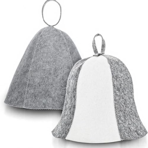 DystopiaWorld Sauna Bath Hat 2PCS Thick Felt Material for Ho