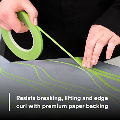 Scotch Performance Masking Tape 233+, 26344, Flexible, Moisture Resistant, Green Color, 6 Mm X 55 Mm, Automotive Masking Tape #TOP2