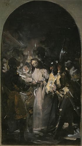 Tableau Goya l'Arrestation du Christ impression sur toile 60x90cm decoration bureau