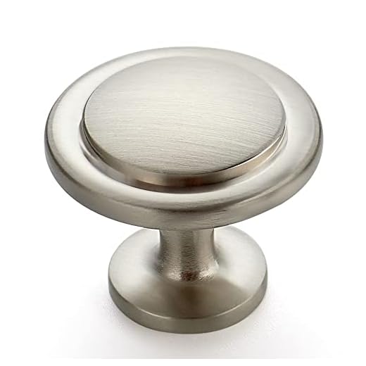 Ravinte 30 Pack Brushed Nickel Cabinet Pulls 1-1/4 inch Kitchen Cabinet Knobs Drawer Knobs Dresser Knobs Drawer Pulls Cabinet Door Knobs Dresser Drawer Handles Knobs for Dresser Drawers