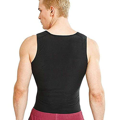 Baugger Colete de treino masculino com zíper Colete de treino para corpo modelador de corpo Terno re