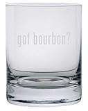 got Bourbon? Etched 11oz Stolzle New York Crystal Rocks Glass
