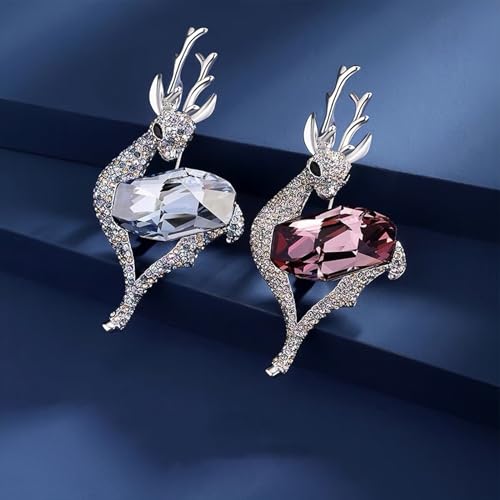 Image of Animal Brooch for Women Rhinestone Brooch Pin 18k Gold Plated Animal Lapel Pin Fashion Jewelry Gift for Mom Wife