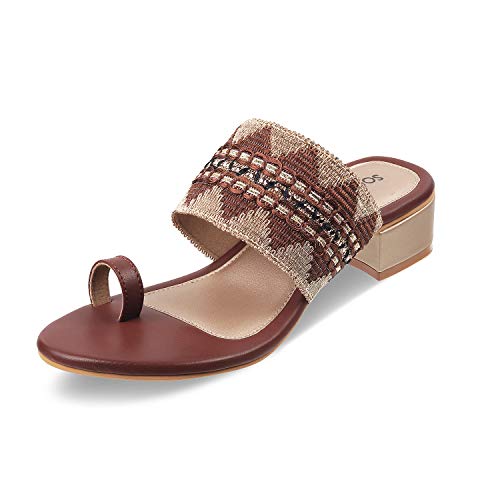 Image of SOLE HEAD Brown Women Sandal