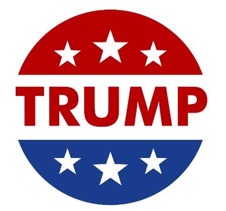 Agile-Solutions Trump Stickers - Donald Trump for President 2020 - Republican Party Sticker Bumper Sticker [4 x 4] inches