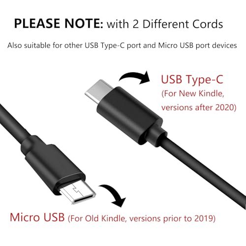 image for SGUUVAY 6Ft Fast Charger Intended for Kindle E-Reader 2 3 4 5 6 7 8 9 