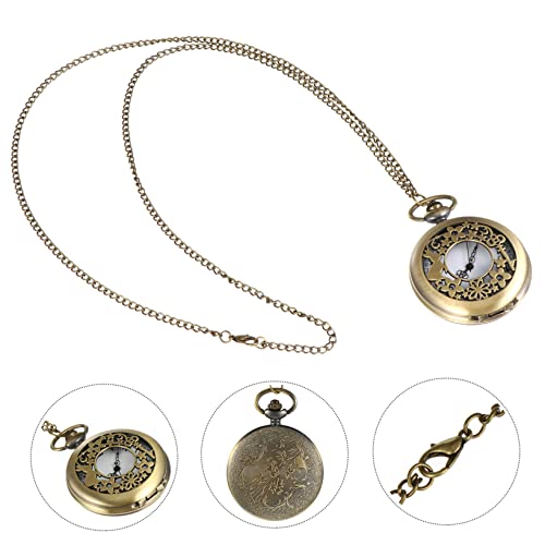 PACKOVE 1 Unidade relógio de bolso colar de homem relógios de bolso antigos colar medalhão relógio d