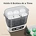 AMZBABYCHEF Baby Bottle Steamer and Dryer, Electric Steamer and Dryer for Baby Bottles, 4-in-1 Bottle Steamer and Dryer, Universal Fit for All Bottles, LED Touch Screen, Auto Shut-Off