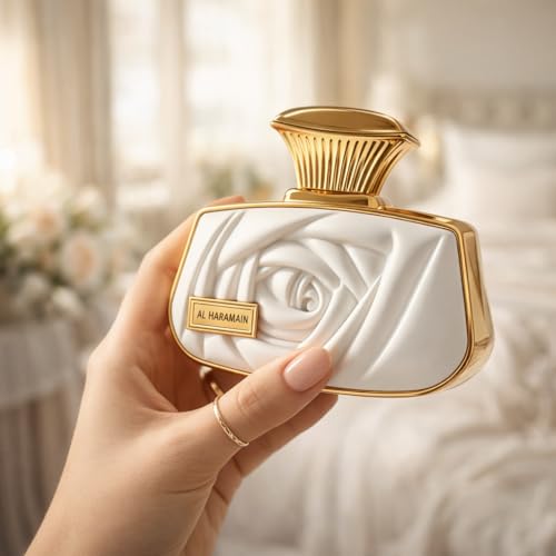 Al Haramain Perfumes LLC Al Haramain Belle Eau de Parfum Für Damen Spray Uni Arabischer Moschus Luxuriöser Orientalischer Duft Alkoholfrei Langanhaltendes Oud-Parfüm-Spray Exotischer Alltagsduft und Besondere