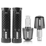 Générique Poignées de Guidon en Aluminium CNC for Moto, Accessoires compatibles avec Z1000 Z1000 Z 1000 Z 1000 2003 2004 2005 2006(Grey Grey)