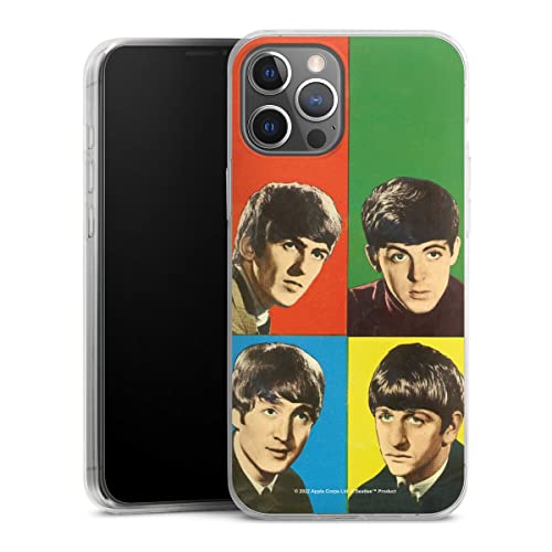 DeinDesign Coque Slim Compatible avec Apple iPhone 12 Pro Max Coque Ultra Fine Coque en Silicone Ultra Fine Rock ‘n’ Roll Visages The Beatles - Les Beatles, Paul McCartney, John Lennon, RIngo Starr, George Harrison DeinDesign Coque Slim Compatible avec Apple iPhone 12 Pro Max Coque Ultra Fine Coque en Silicone Ultra Fine Rock 'n' Roll Visages The Beatles