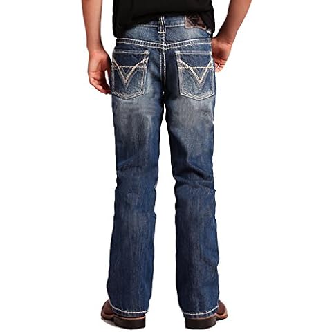 Rock & Roll Cowboy Boys' and Bb Gun Distressed Vintage Boot Cut Jeans Denim 6 Cover