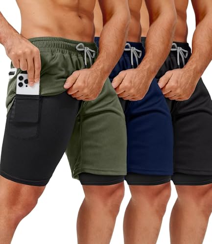 Short de course en maille respirante séchage rapide avec poches OCYMA