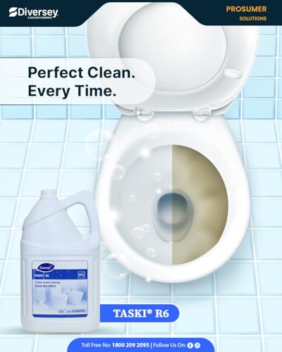 Image of Diversey Taski R6 Toilet Bowl Cleaner - 5 L | Effective Scale Removal | Deodorizes | Professional Cleaning Solution