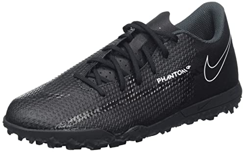Nike Phantom GT2 Club Tf, Botas de futebol adulto unissex, Preto Summit Branco Carmesim Brilhante, 9.5 Women/8 Men