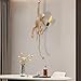 InnaMall Creative Monkey Chandelier, Vintage Resin Pendant Monkey Lamp with Hemp Rope Gold Hanging Ceiling Lamp Fixture E26 Hanging Light Fixture for Dining Living Room Bedroom Bar Cafe