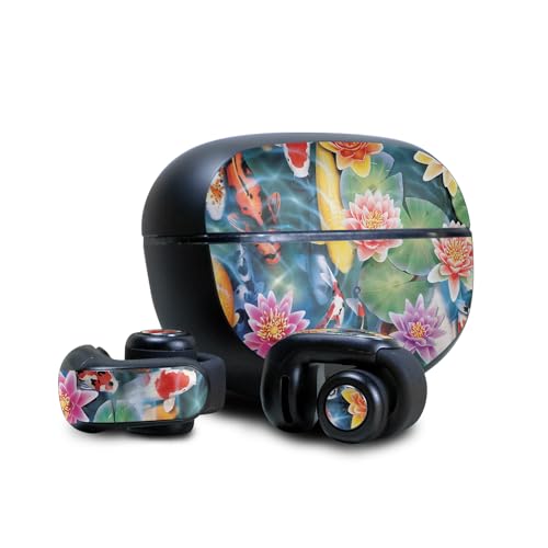 Image of Skin Compatible with Bose Ultra Open Earbuds - Koi Pond - Premium 3M Vinyl Protective Wrap Decal Cover - Easy to Apply | Crafted in The USA by MightySkins