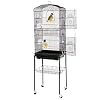 ZENY 63.4 Inch Bird Cage, Rolling Wrought Iron Parrot Cage with Side-Out Tray, Storage Shelf, Pet Bird House for Parrot Cockatiel Cockatoo Parakeet Macaw Finches