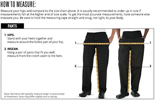 ChefUniforms.com Men's Chalkboard Print Baggy Chef Pant (S)