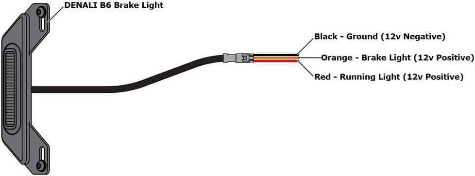 DENALI B6 LED Brake Light Kit with License Plate Mount