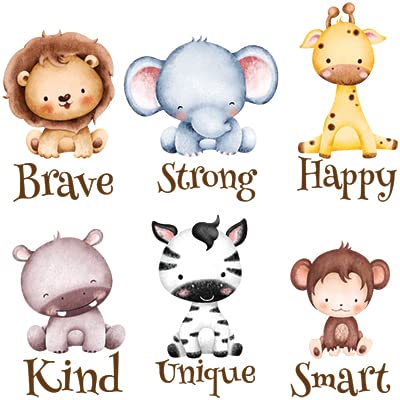 Vinilo Decorativo Infantil Animales Safari 15x15 in miniatura 7