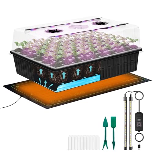 Plateau de démarrage de graines à arrosage automatique 60 cellules avec lampe - 2