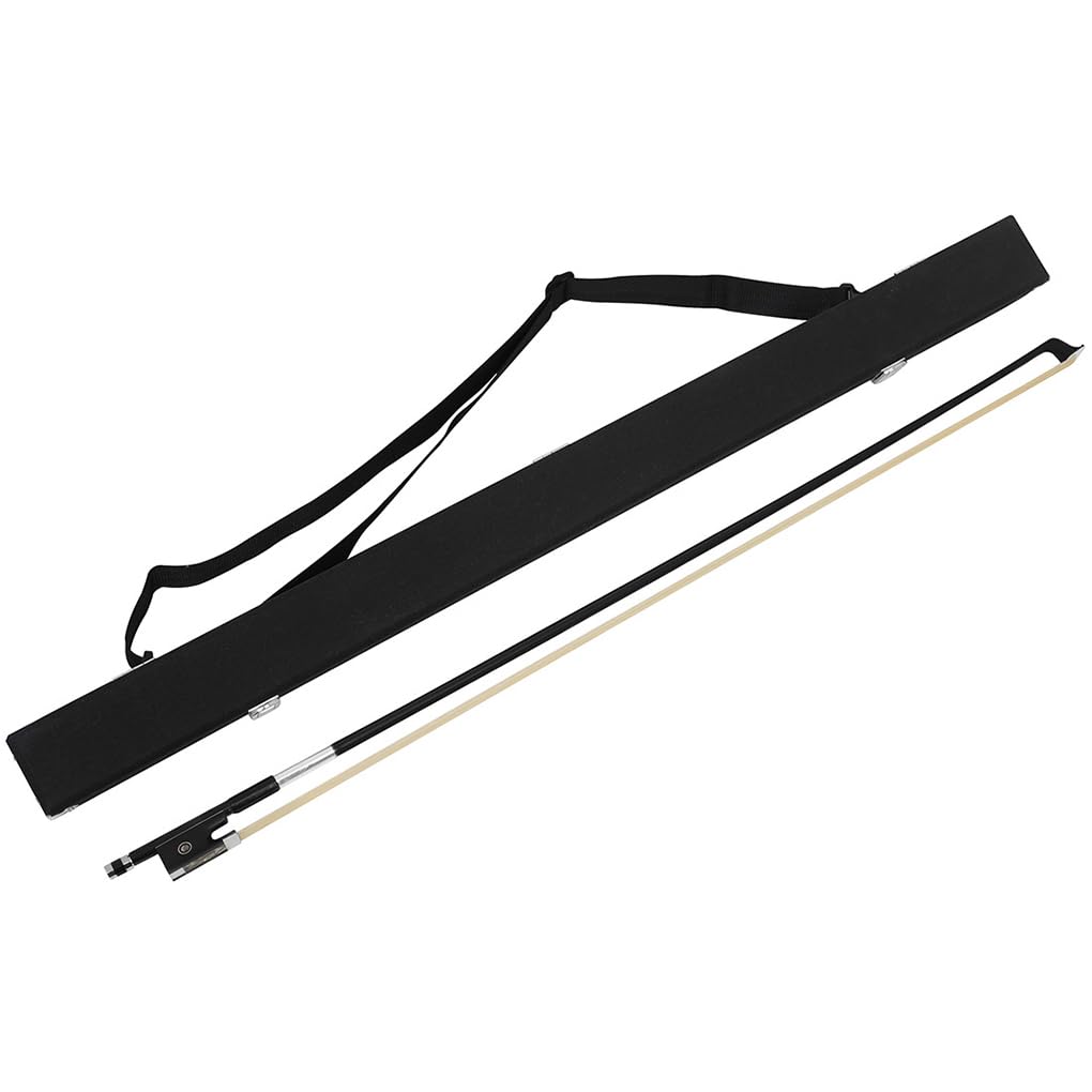 4/4 práctica de crin de caballo arcos fibra carbono accesorios cuerda gran equilibrio Fiddlestick piezas instrumentos musicales, lazo+caja