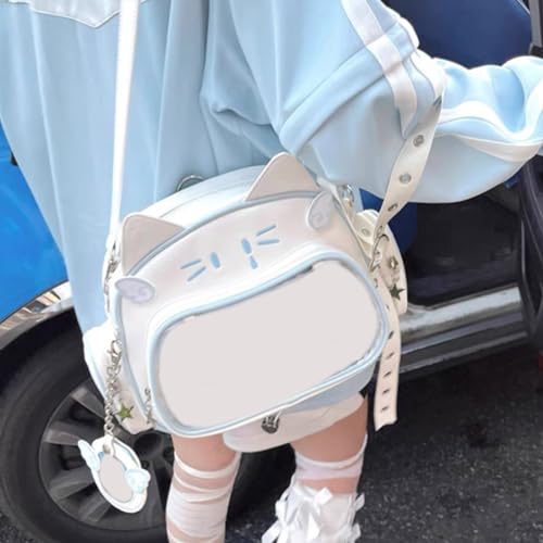 Womens Aesthetic Shoulder Bag Japanese Style Ita Bag Backpacks Cute Messenger Bag Student Casual Crossbody Bag Pu3